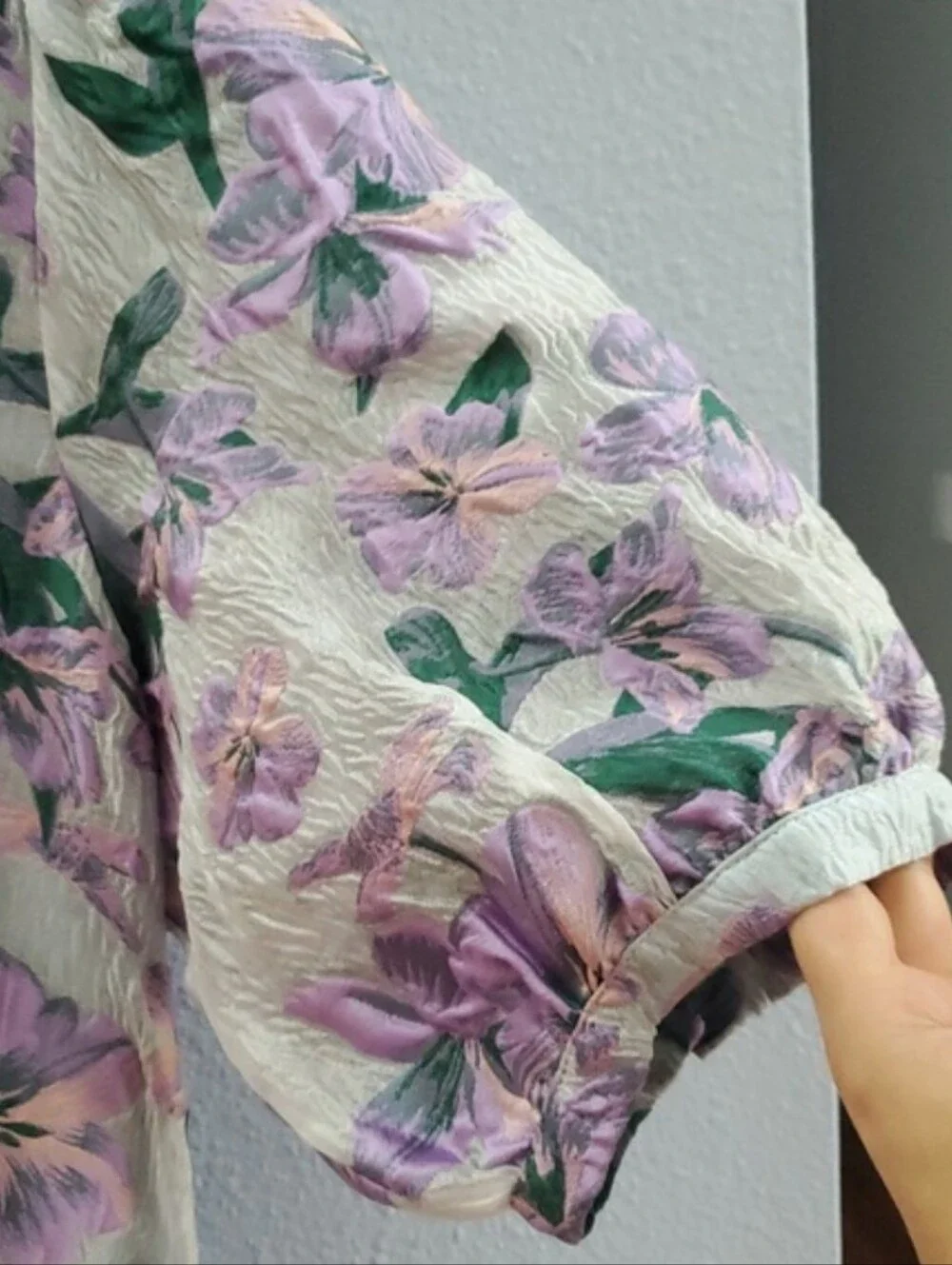 Abbey Glass Charlotte collared dress organza bloom Floral Purple Maxi Dress - Picture 8 of 15
